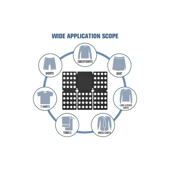 Clothes T-Shirt Folder Adult Magic Folding Flip Board Fast Laundry Organizer US - Picture 5 of 6